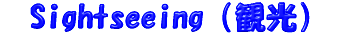 Sightseeing�i�ό��j